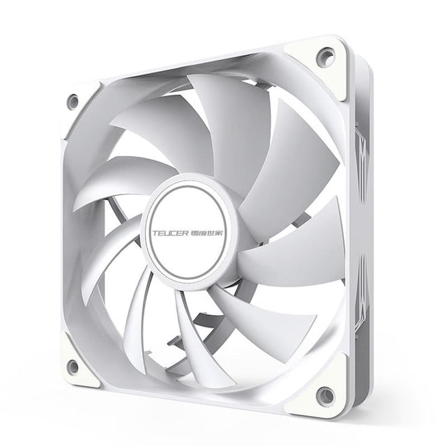 Ventilador enfriador rodamiento hidráulico CPU 120mm PWM 4 pines 12V radiador de caja blanco