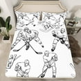 thumbnail image 2 of Castle Fairy Ice Hockey Gaming 4pcs Bed Sheets for Female Men Women,Ball Gamer King Sheets,Sport Game Super Cozy Sheet Set,Luxury Bedroom Decor, 2 of 7