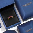 thumbnail image 5 of Gem Stone King 10K Yellow Gold Red Garnet and Pink Tourmaline Engagement Ring for Women | 1.05 Cttw | Round 5MM | Gemstone January Birthstone | Size 9, 5 of 6