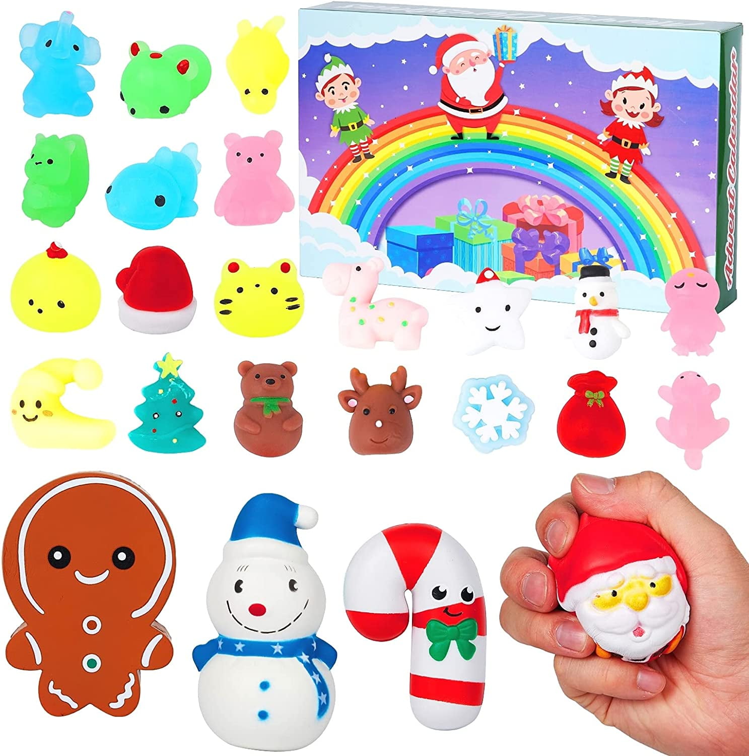 Advent Calendar 2023 for Kids Count Down Calendar with Mochi Toys 