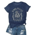 thumbnail image 3 of TINZ T-Shirt d'Été pour Femmes Imprimé Lettre Confortable et à la Mode Coupe Colorée 2 Chemises de Musculation Manches Longues Chemises de Plat Packs pour Femmes Hauts Manches Longues Polyester Chemises pour Femmes, 3 of 3