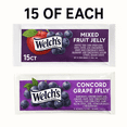 thumbnail image 4 of Welch’s Mixed Fruit & Concord Grape Jelly Pack – 30 Single-Serve Sachets (15 of Each) – Convenient Portion Control, Perfect for Breakfast, Snacks & On-the-Go, 4 of 5