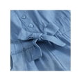 thumbnail image 4 of Ropa para bebés y niñas pequeñas, mono de mezclilla sin mangas, traje de una pieza, 4 of 7
