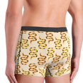thumbnail image 4 of Men's Boxer Briefs, Cartoon Cute Snake Yellow Dots Soft Comfy Mens Underwear Boxer Briefs Breathable With Widen Waist, 4 of 7