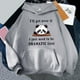 thumbnail image 2 of Gibobby Túnica de moda Sudadera con capucha con estampado de panda y para mujer con bolsillo con cordón （Gris， XXL), 2 of 3
