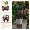 thumbnail image 3 of Flower Pot Base Vintage Decor Display Stand Wooden Vase Potted Plants Rack Riser, 3 of 6