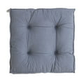 thumbnail image 2 of Kabnic 16" Square Chair Pad Seat Cushion Solid Color Soft Chair Pads Comfy Cushion Pillow for Kitchen Dining Office Chair Kids Reading Blue, 2 of 6