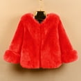 thumbnail image 5 of Toddler Winter Coat Girls Red Fluffy Jacket Jacket Girls Warm Winter Coat 3-4 Years Jacket Girls, 5 of 5