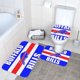 thumbnail image 3 of Juego de alfombras de baño de 3 piezas del equipo Bills Alfombra antideslizante para baño de 24 x 16 pulgadas, 3 of 7