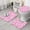 Pink Breast Cancer-1, variant on Pink Breast Cancer and Love Bathroom Rugs Sets 3 Piece,Toilet Cover Set,Absorbent Non Slip Bathroom Mats Sets with U-Shaped Contour Rug Toilet Rug Set