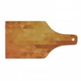 thumbnail image 1 of Orange Cutting Board, Triangle Mosaic Shapes and Patterns with Abstract Digital Pixel Like Effect Print, Tempered Glass Cutting and Serving Board, Wine Bottle Shape, Burnt Orange, by Ambesonne, 1 of 1