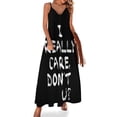 thumbnail image 1 of Nuevo vestido sin mangas I Really Care Don't U? ropa mujer verano vestido mujer elegante lujo, 1 of 7