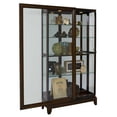 thumbnail image 3 of Pulaski Curios 5 Shelf Curio Cabinet with Sliding Door in Deep Brown, 3 of 9