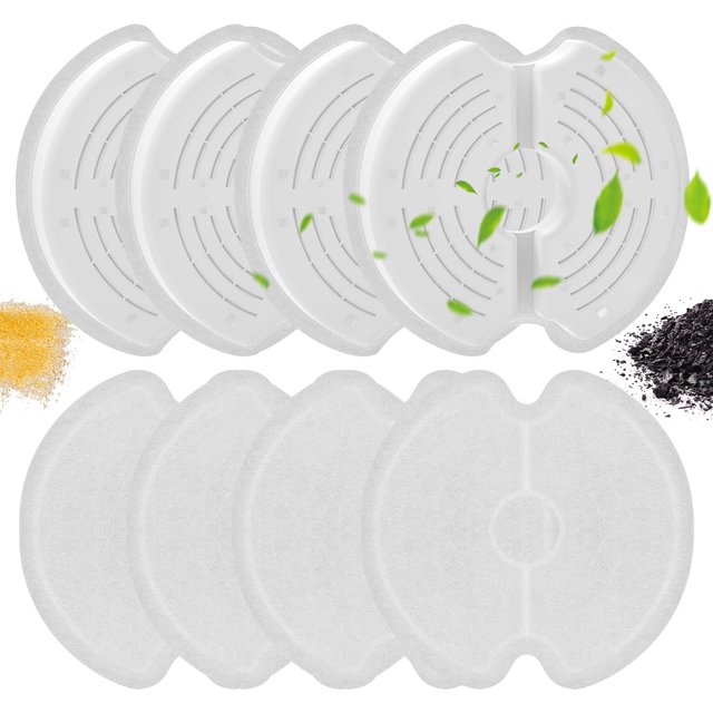 Filtros de fuente de agua Monsin para gatos de acero inoxidable de 2,5 litros