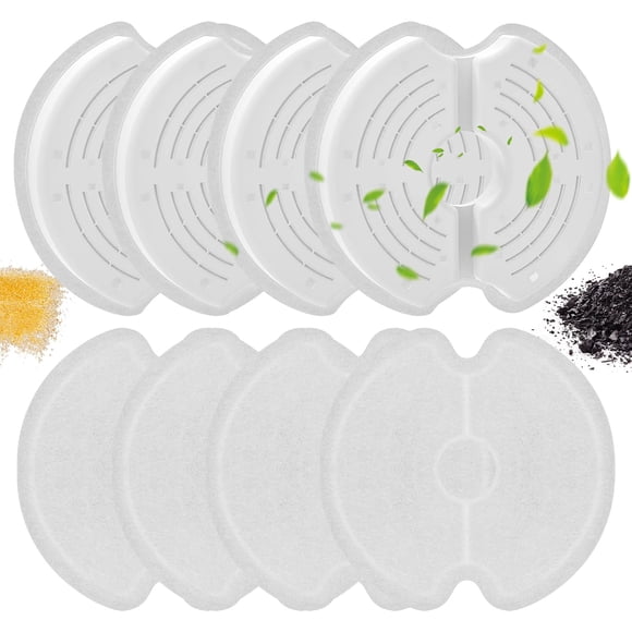 Filtros de fuente de agua Monsin para gatos de acero inoxidable de 2,5 litros