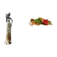 thumbnail image 1 of Elegante escultura tribal africana de dama y José para decoración del hogar, hotel y oficina, estante de exhibición de resina ligero y único, arte de, 1 of 8