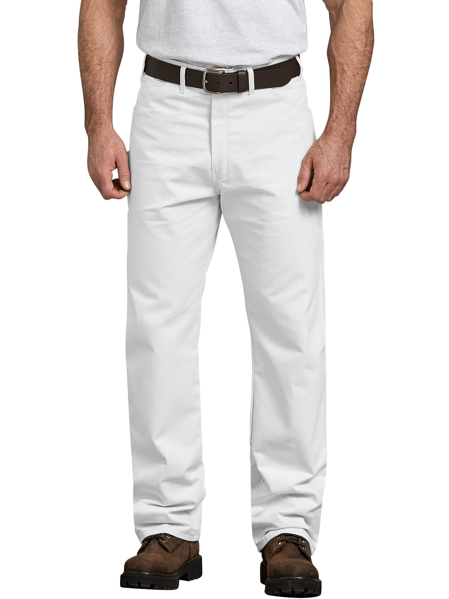 Edvintorg White Pants For Men Clearance Fashion Mens Work Pants Casual  Solid Fashion Cutton Zipper Pants Mid Waist Straight Trousers  Walmartcom