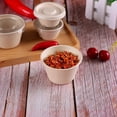 thumbnail image 6 of UPOUART 50Pcs Dipping Sauce Cups Sealing Condiment Containers Khaki Paper Pulp Certified for Picnic Camping Work, 6 of 8