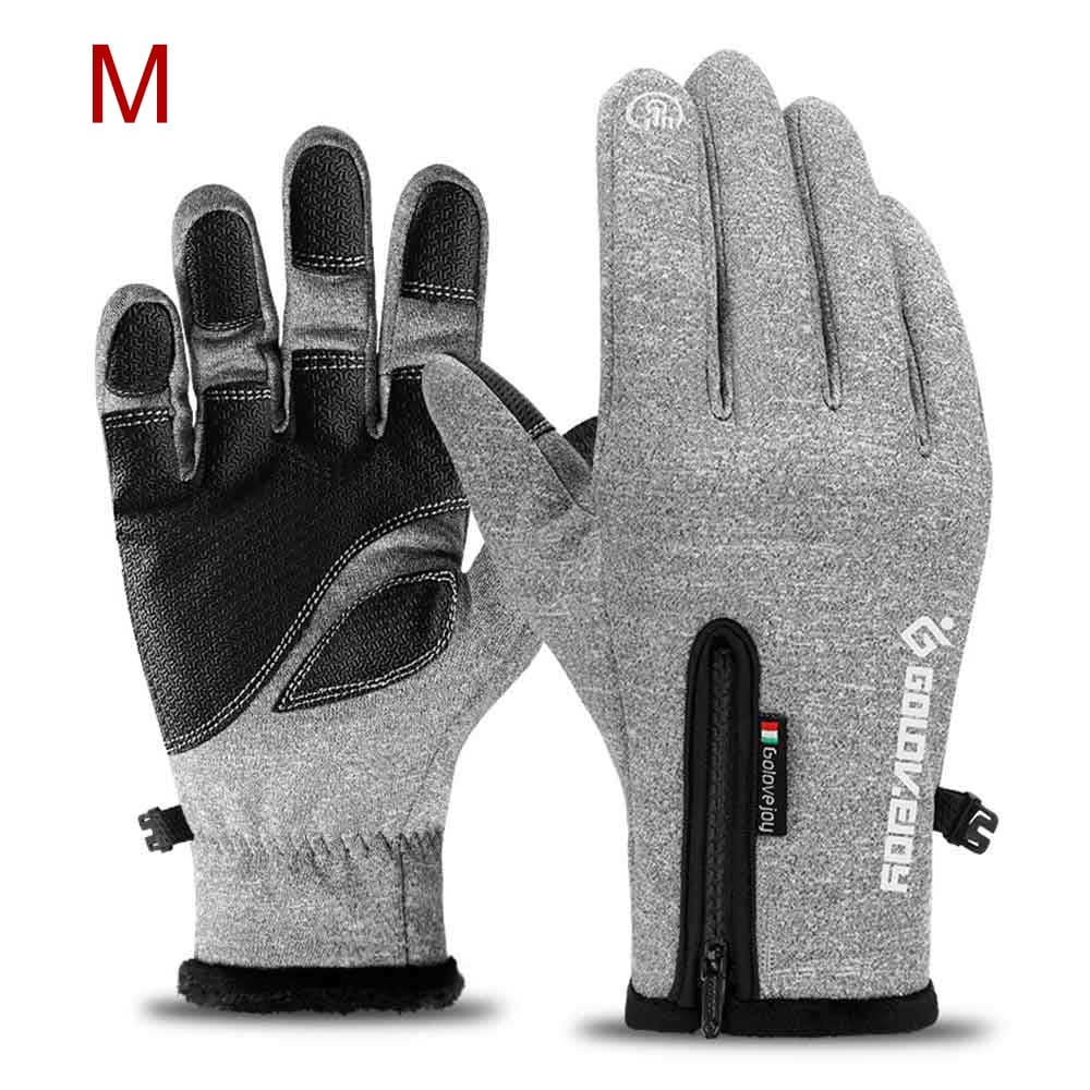 GOLOVEJOY Winter Gloves Touch Screen Full Finger Gloves Waterproof