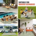 thumbnail image 4 of Sage Green Outdoor Rug for Patio/Deck/Porch, Non-Slip Large Area Rug 6 x 9 Ft, Minimalist Abstract Modern White Art Indoor Outdoor Rugs Washable Area Rugs, Reversible Camping Rug Carpet Runner, 4 of 8
