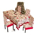 thumbnail image 3 of 3 juegos de mantel navideño, funda para silla, decoración navideña para cenas navideñas, restaurantes, decoraciones navideñas navideñas, 3 of 5