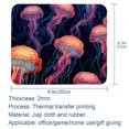 thumbnail image 5 of Jellyfish Square Gaming Mouse Pad Desk Mat, 8.3x9.8 Inch, Non-Slip Rubber Bottom, Printed, Suitable for Office and Gaming, 5 of 6