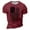 Wine, variant on Men's Independence Day T-Shirt Trendy USA Flag Retro Pullover Top Soft Lightweight Short Sleeve Round Neck Casual Shirt Army Green XXXL