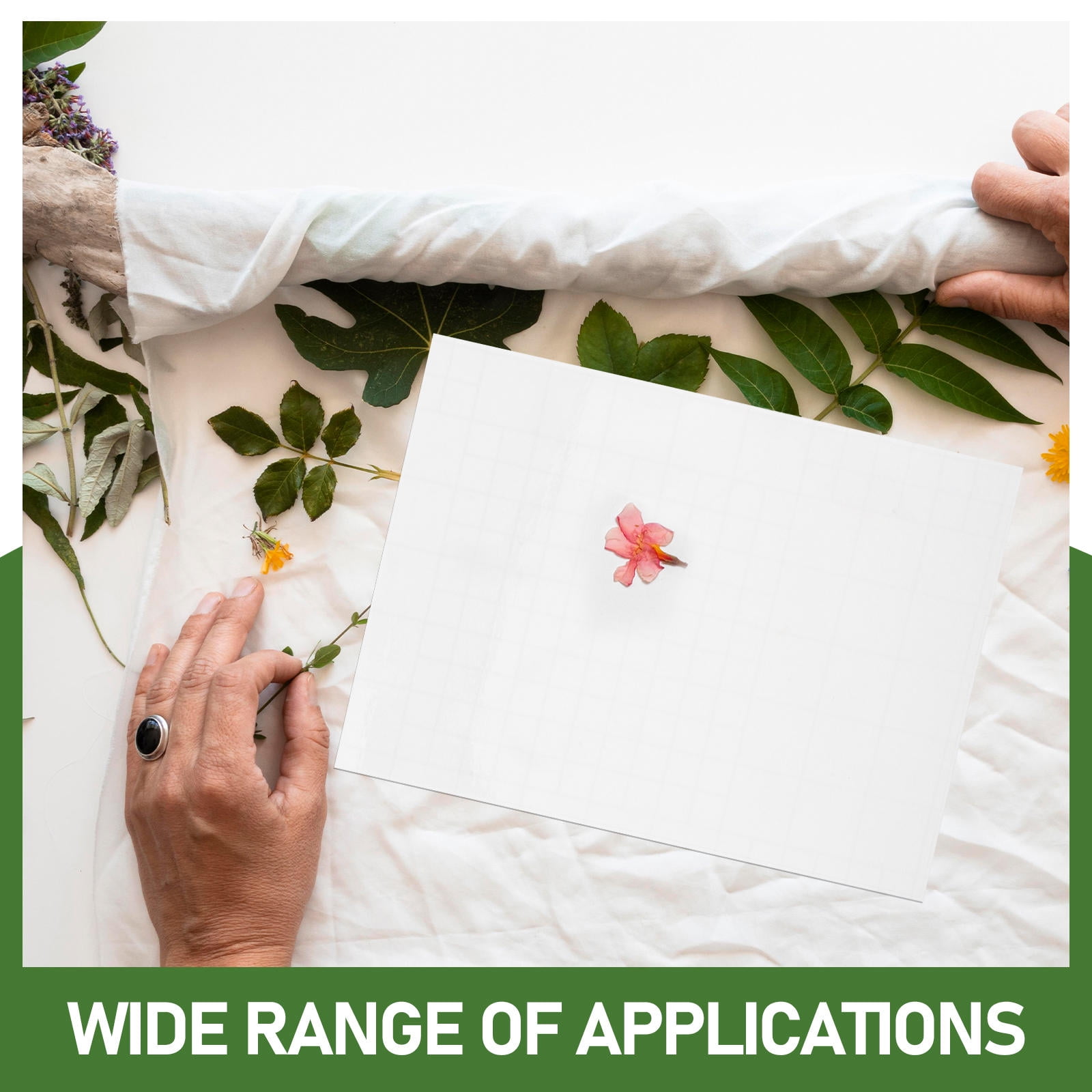 Hytrove 100 Sheets Self Stick Laminating Sheets Adhesive Film Transparent PVC Photo Protection Outdoor Use