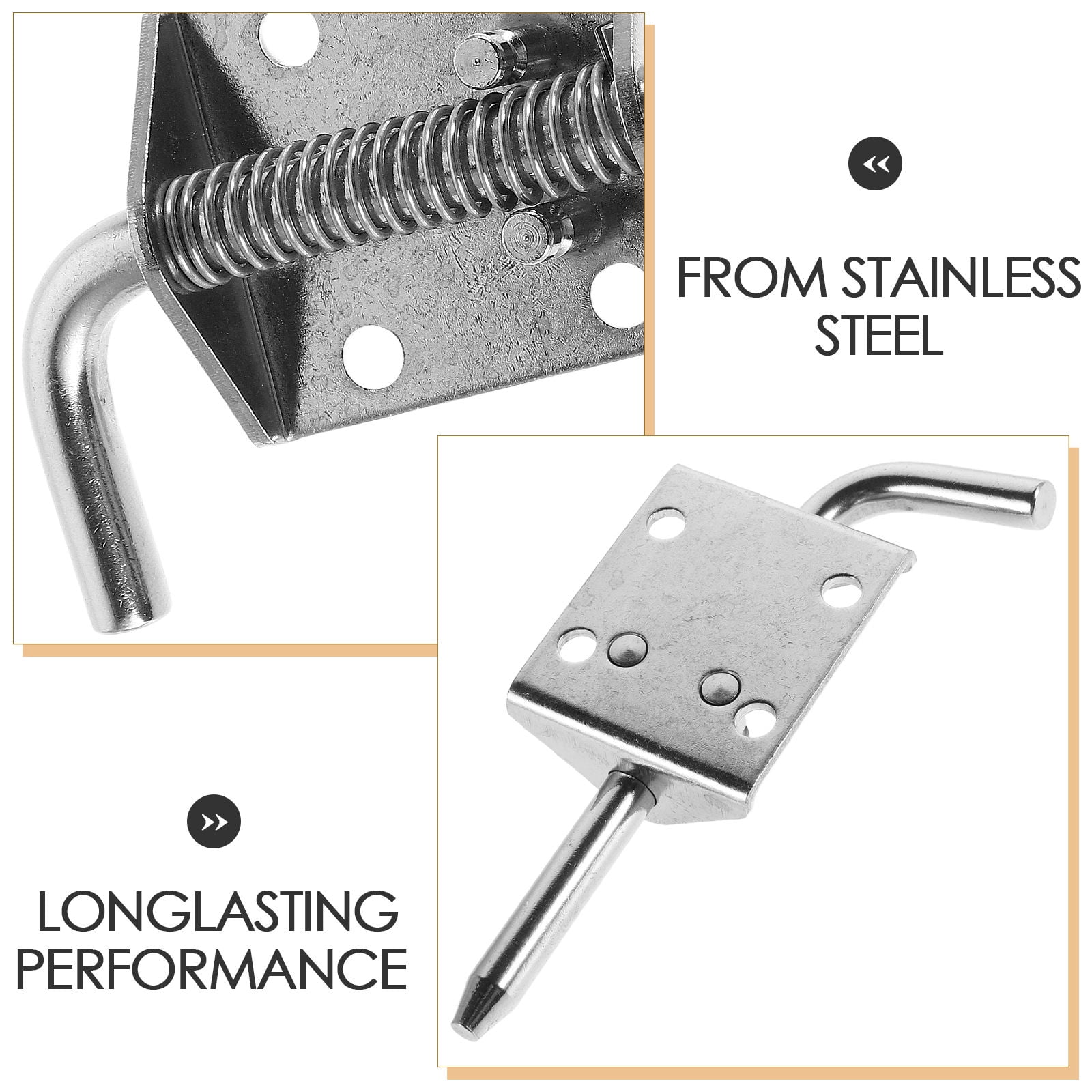 LABRIMP Trailer Lock Pin Latch Pin Stainless Steel Silver For Trailer Securing 1Pack