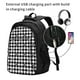 thumbnail image 2 of Fotbe Black Tartan Plaid Mochila con Estampado y Puerto USB para Hombre y Mujer, Mochila Antirrobo, Mochila de Viaje, Mochila Escolar, Mochila Universitaria, 2 of 7