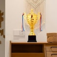thumbnail image 1 of Trofeo de oro Premio de del primer lugar Trofeo de fútbol Recuerdos para fanáticos Torneos Competición Torneo deportivo Trofeo Copa , 14x29cm CUTICAT Trofeo de premio, 1 of 8