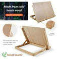 thumbnail image 5 of Large Drawing Board Easel Solid Beech Wood Tabletop Painting Easel with Smooth Surface Adjustable Angle Art Easel Folding Drawing and Sketching Board for Artists Beginners Student, 5 of 6