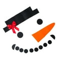 thumbnail image 4 of LABSERRON 16Pcs Cloth Sticker Non-woven Fabric Wall Decoration Christmas Design Snowman Decals for Indoor Outdoor Use, 4 of 8