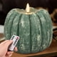 thumbnail image 1 of Vela electrónica LED verde para calabaza, llama falsa de cera sin llama para decoraciones de Halloween y Navidad, 1 of 5