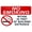 Warning Sign 3, variant on No Smoking Vaping or E-Cigarettes Sign - 8"x12" Aluminum Metal Sign, Indoor Outdoor Use