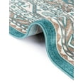 thumbnail image 7 of Unique Loom Williamsburg Collection Area Rug - Allover (3' 7" Round Turquoise/Light Brown), 7 of 7