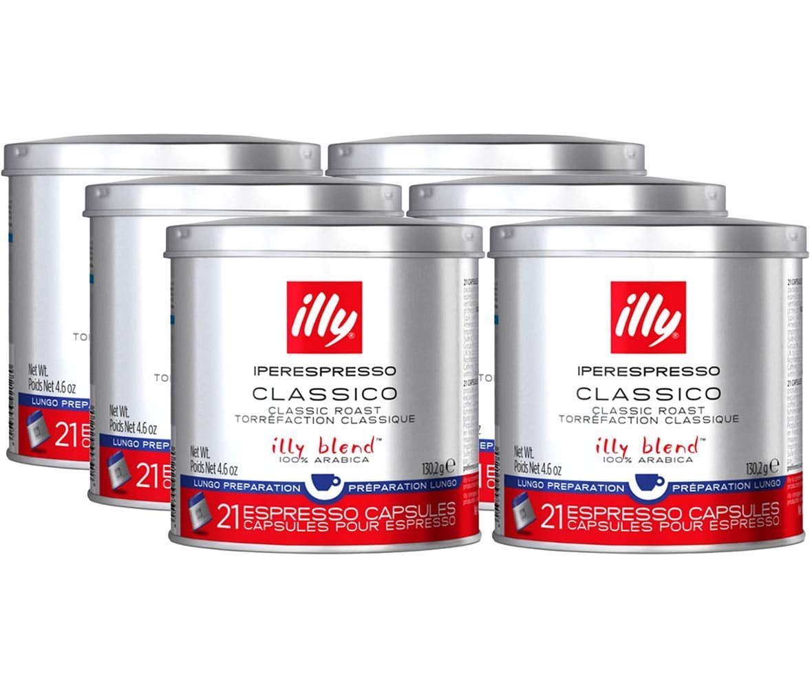 Illy iperEspresso Lungo 21 Count Coffee Capsules (Pack of 6) - Walmart ...