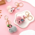 thumbnail image 6 of Pawsdot 3Pcs Rabbit Pendant Alloy Keychain for Bag Decor Assorted Color Durable Design, 6 of 6