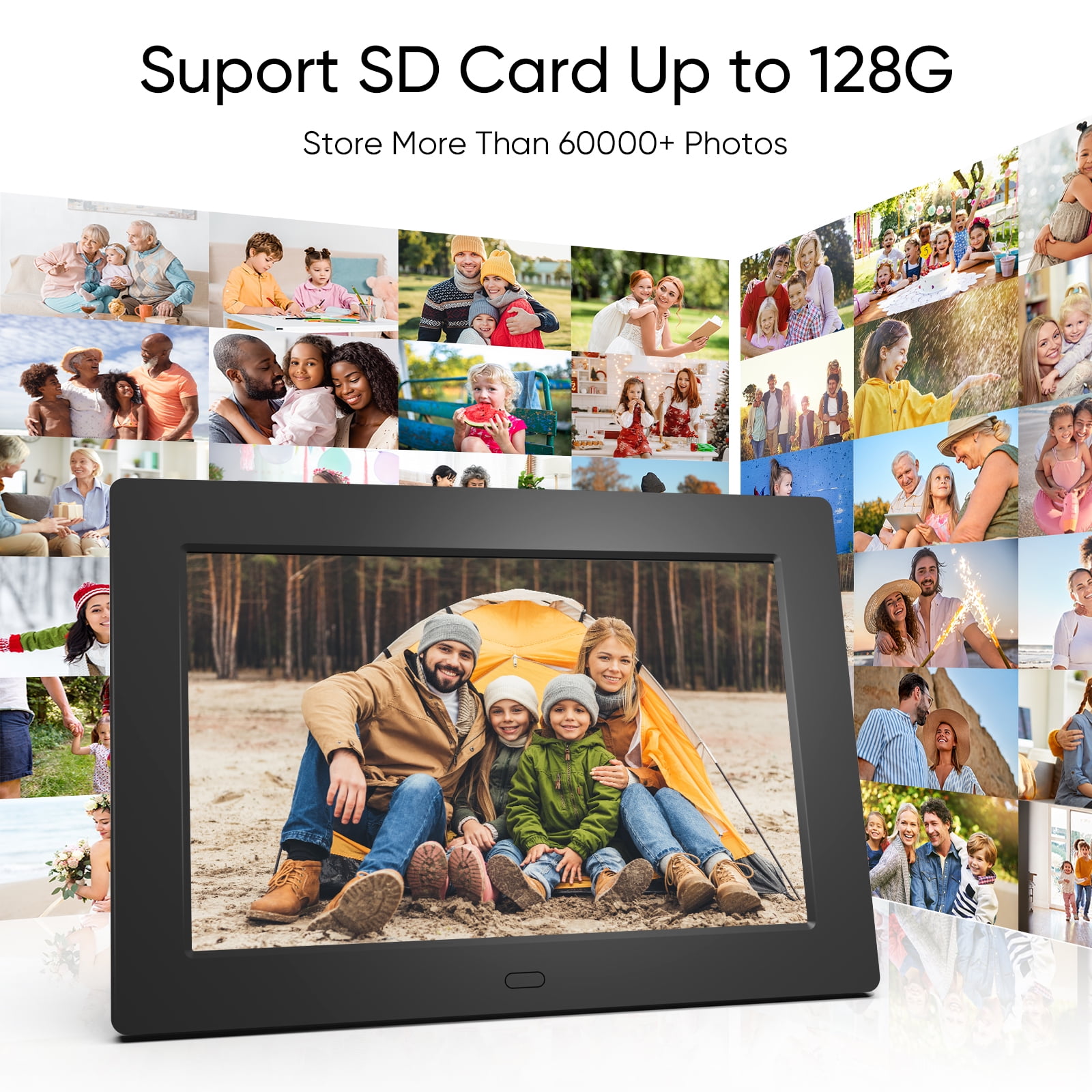 Sonicgrace 7 Inch Digital Photo Frame with Remote Control Not WiFi Version, Gifts for Mothers Day