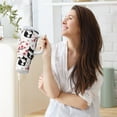 thumbnail image 6 of 30 oz Tumbler with Handle and Straw Lid Black Cat and Oriental Cherry Vacuum Insulated Cup Leak-Proof for Water Iced Tea Coffee, 6 of 9