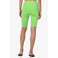 thumbnail image 3 of Women's Basic Stretch Cotton Span High Waist Above Knee Bermuda Short Leggings, 3 of 7