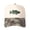 Beige camouflage, variant on Largemouth Bass Letter Embroidered Color Block Trucker Hat Unisex Adjustable Cotton Breathable Fashion Cap for Travel Daily Wear
