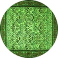 thumbnail image 1 of Ahgly Company Indoor Round Persian Green Traditional Area Rugs, 8' Round, 1 of 1