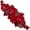 Red, variant on Jiibva 3D Flower Embroidered Appliques Sew on Patch Floral Embroidery Patches with Beaded Rhinestone for DIY Sewing Crafts Clothing Decor