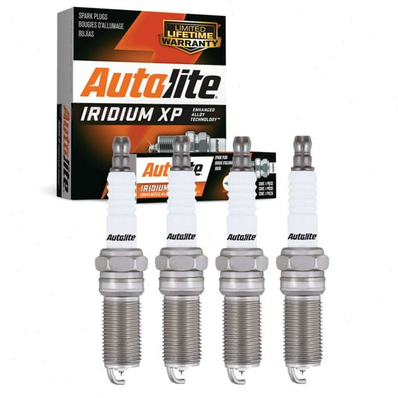 4 pc Autolite Iridium XP XP5363 Spark Plugs for Ignition Wire Secondary Fits select: 2011-2021 FORD F150, 2011-2021 FORD EXPLORER