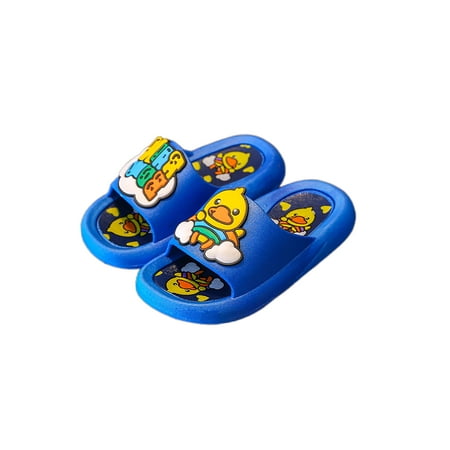 

Avamo Boy s Outdoor Comfortable Flat Heels Slides Kids Indoor Cartoons Slippers Lightweight Open Toe Flats