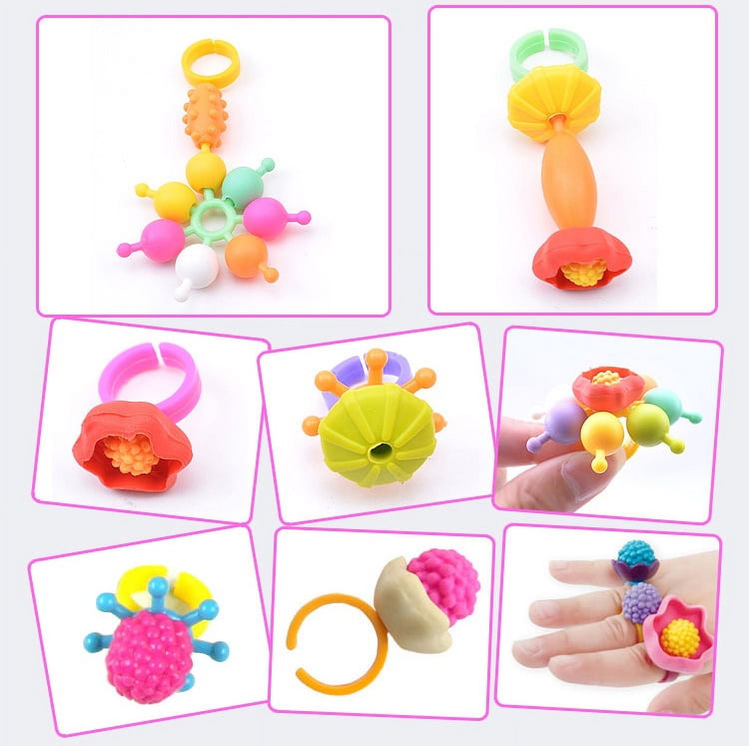 Funzbo Snap Pop Beads for Girls Toys - Kids Jewelry Making Kit Pop-bead Art  T5 for sale online
