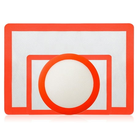 

Pack of 3 Cakes Cupcakes Biscuits Baking Mats Silicone Pads Oil\-proof