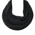 thumbnail image 3 of Wrapables® Trendy Winter Warm Knit Infinity Scarf, Black, 3 of 4