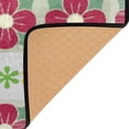 thumbnail image 4 of Non-Slip Polyester Rug 63x48in & 80x58in - Plush Memory Foam Floor Mat, Absorbent, Fade Resistant, Machine Washable for Living Room, Bedroom, Entryway，Red Flowers, 4 of 7